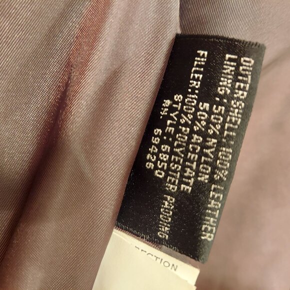 Byrnes & Baker Leather jacket Womens L black snakeskin pattern asymmetrical hips - Picture 11 of 16